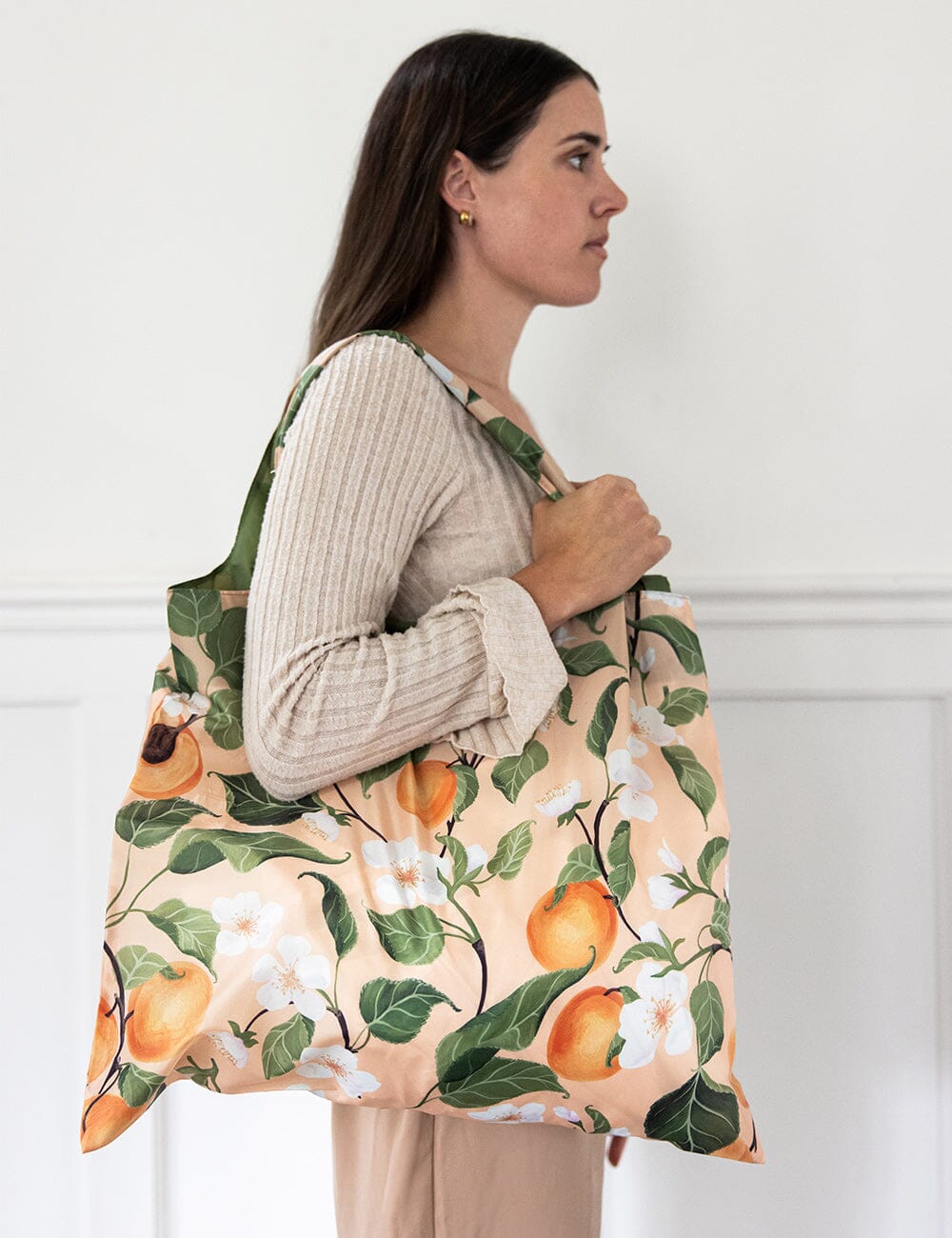 Peaches - Reusable Large Shopping Bag