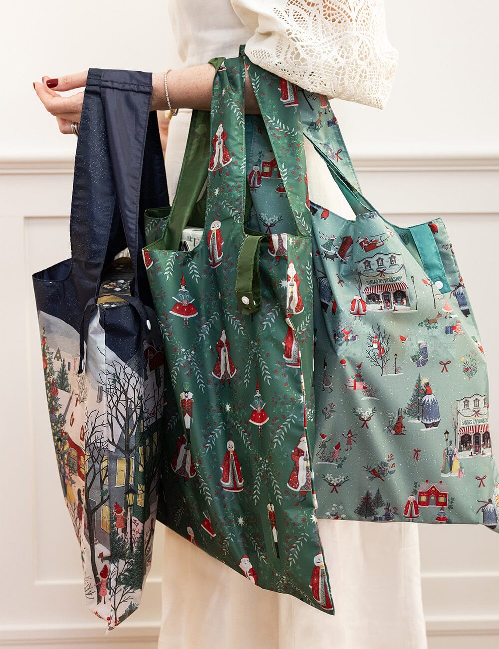 A Christmas Village - Reusable Large Shopping Bag