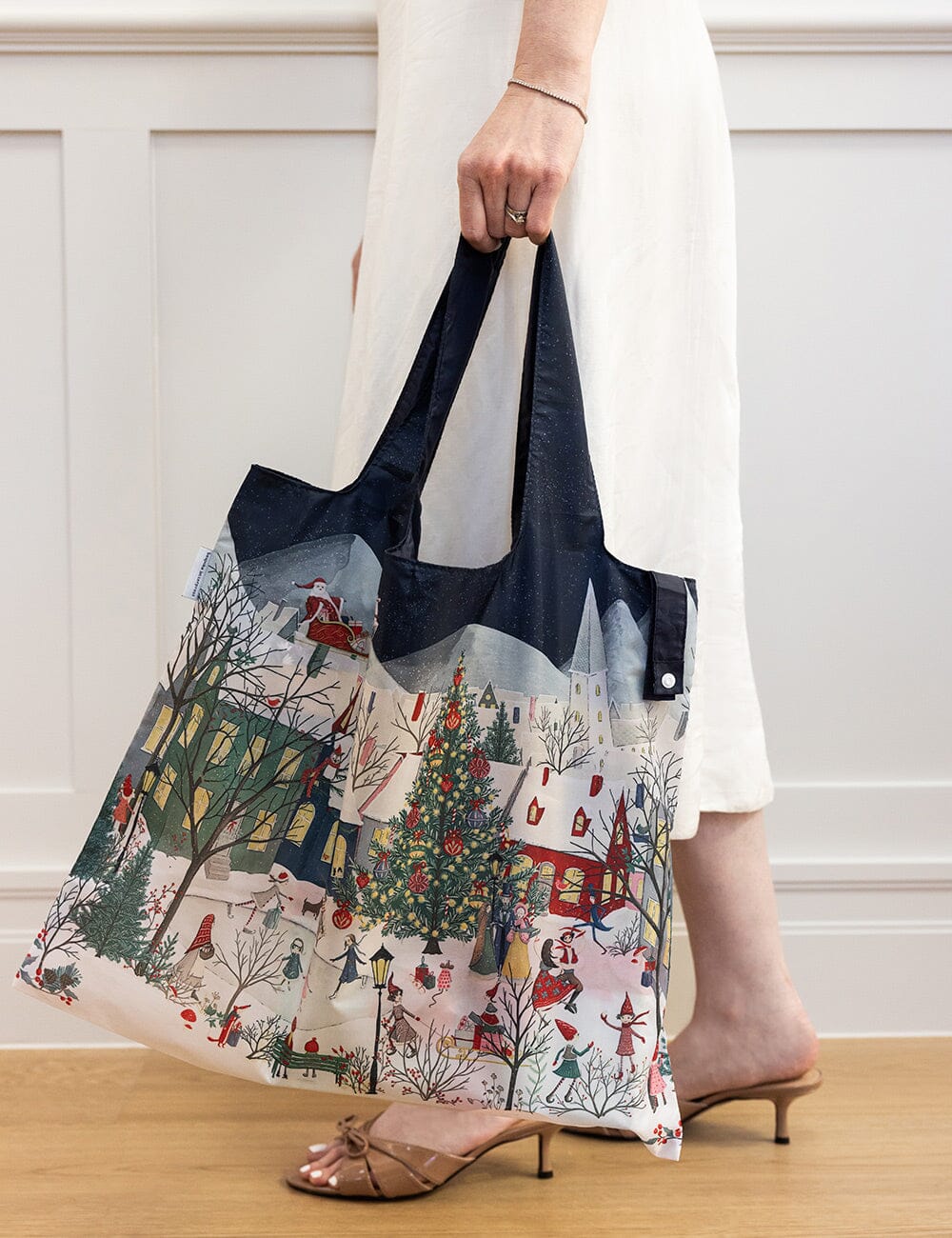 A Christmas Village - Reusable Large Shopping Bag