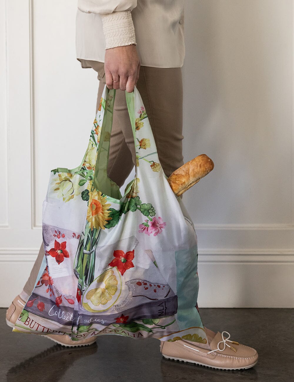 Native Wildflowers - Reusable Large Shopping Bag
