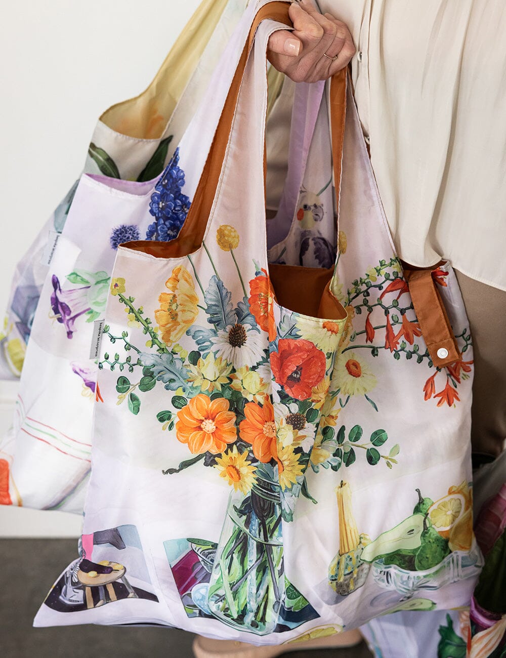 Early February Bouquet - Reusable Large Shopping Bag