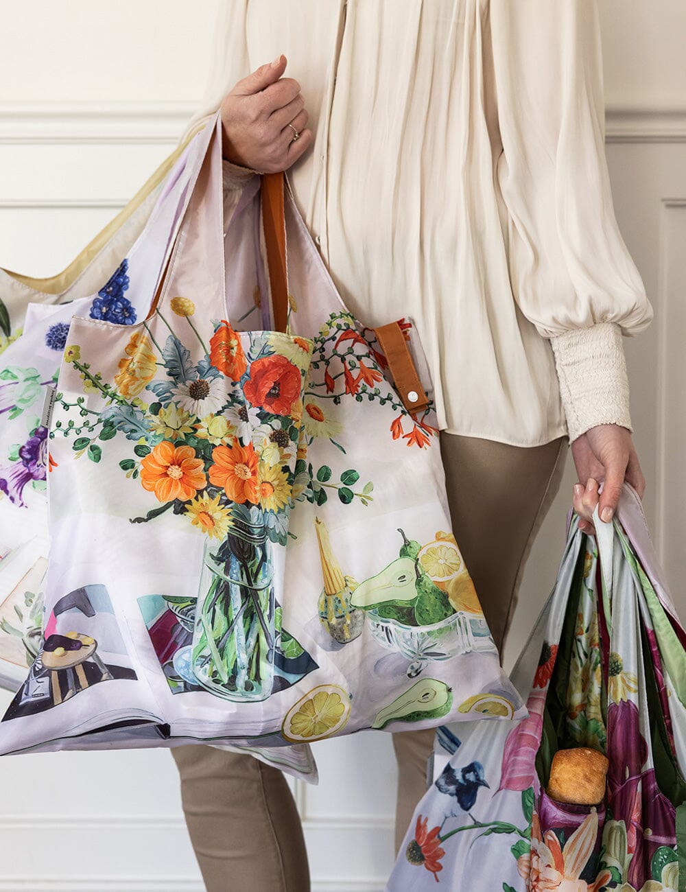 Early February Bouquet - Reusable Large Shopping Bag
