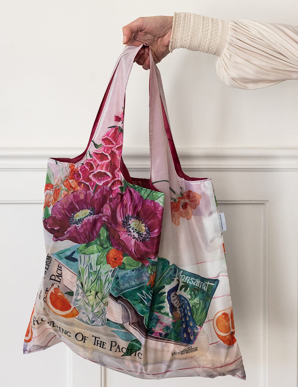 Poppies & Foxgloves - Reusable Large Shopping Bag