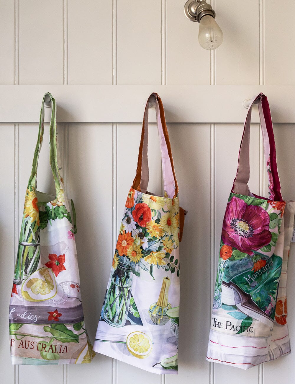 Poppies & Foxgloves - Reusable Large Shopping Bag