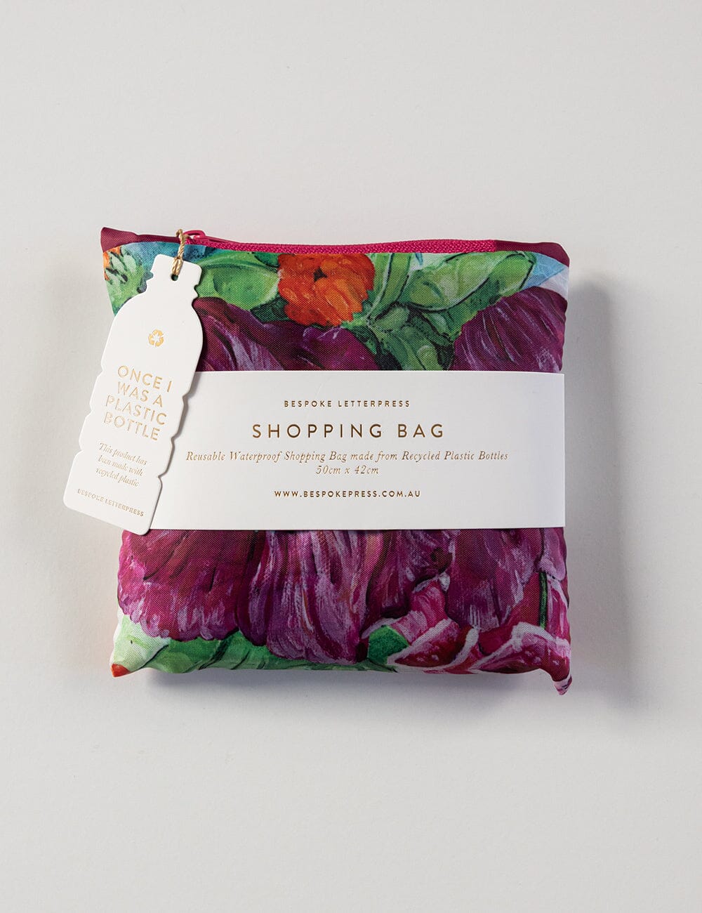 Poppies & Foxgloves - Reusable Large Shopping Bag