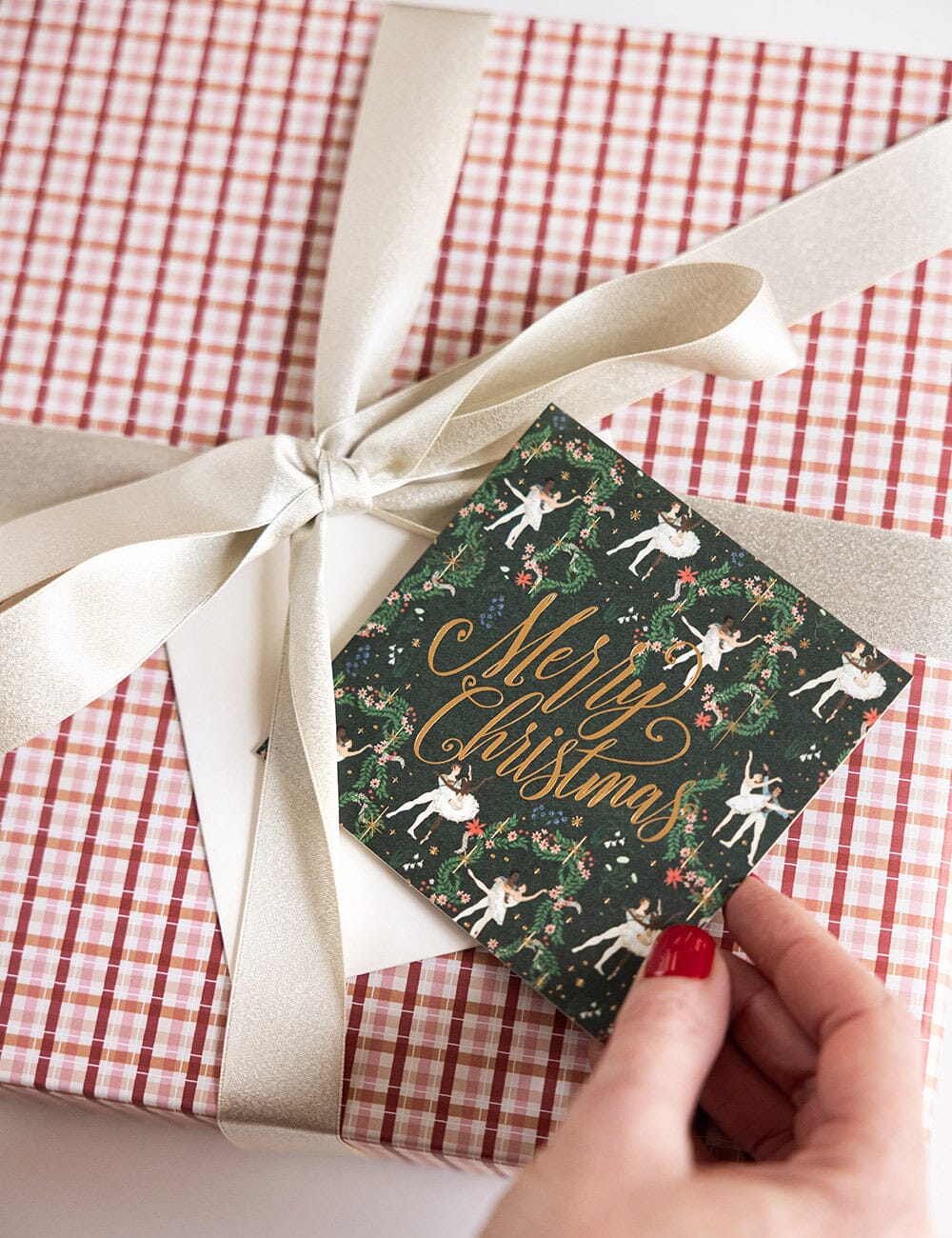 "Merry Christmas Dancers" Small Christmas Card Christmas Cards Bespoke Letterpress
