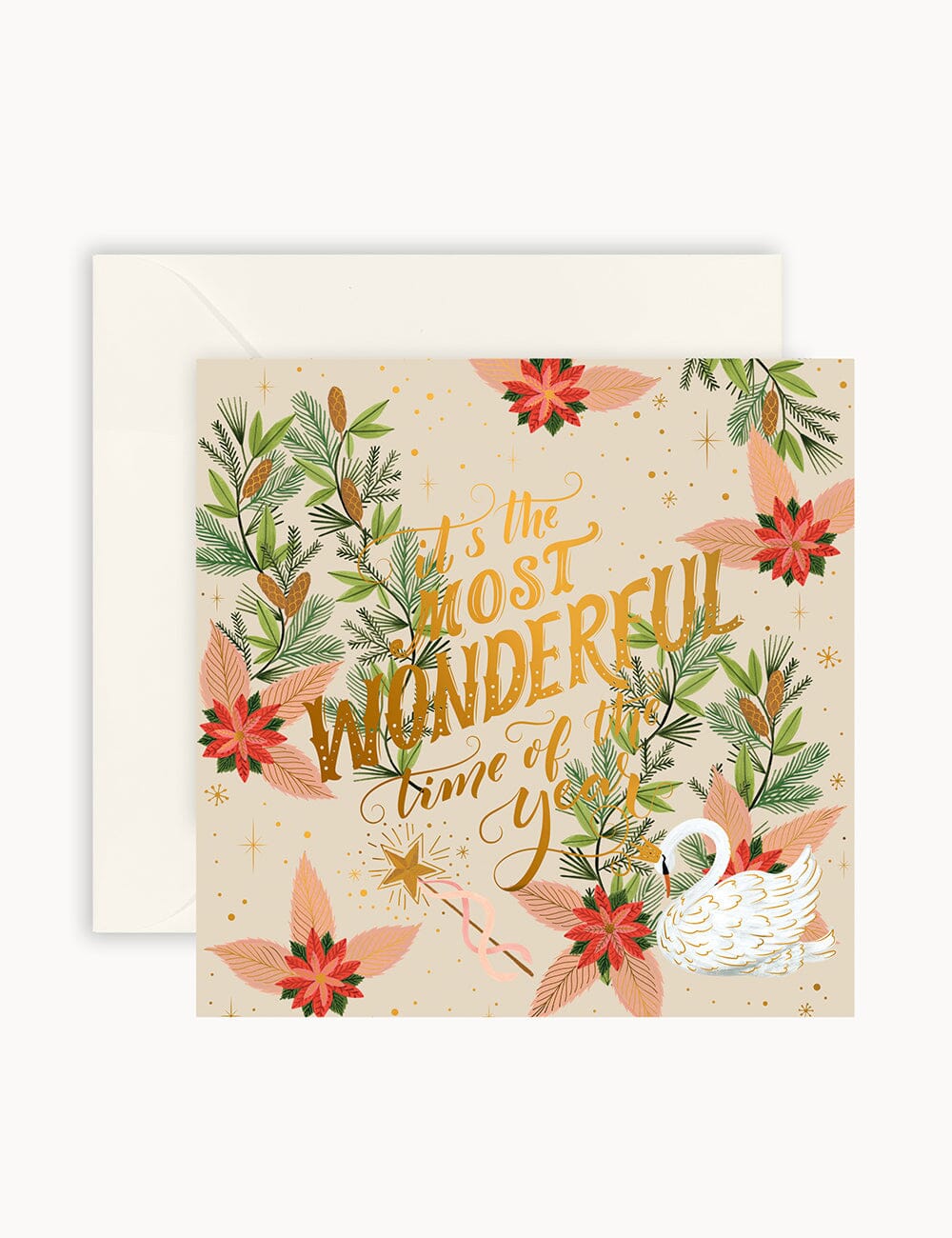 "It's the most wonderful time of the year" Small Christmas Card Christmas Cards Bespoke Letterpress