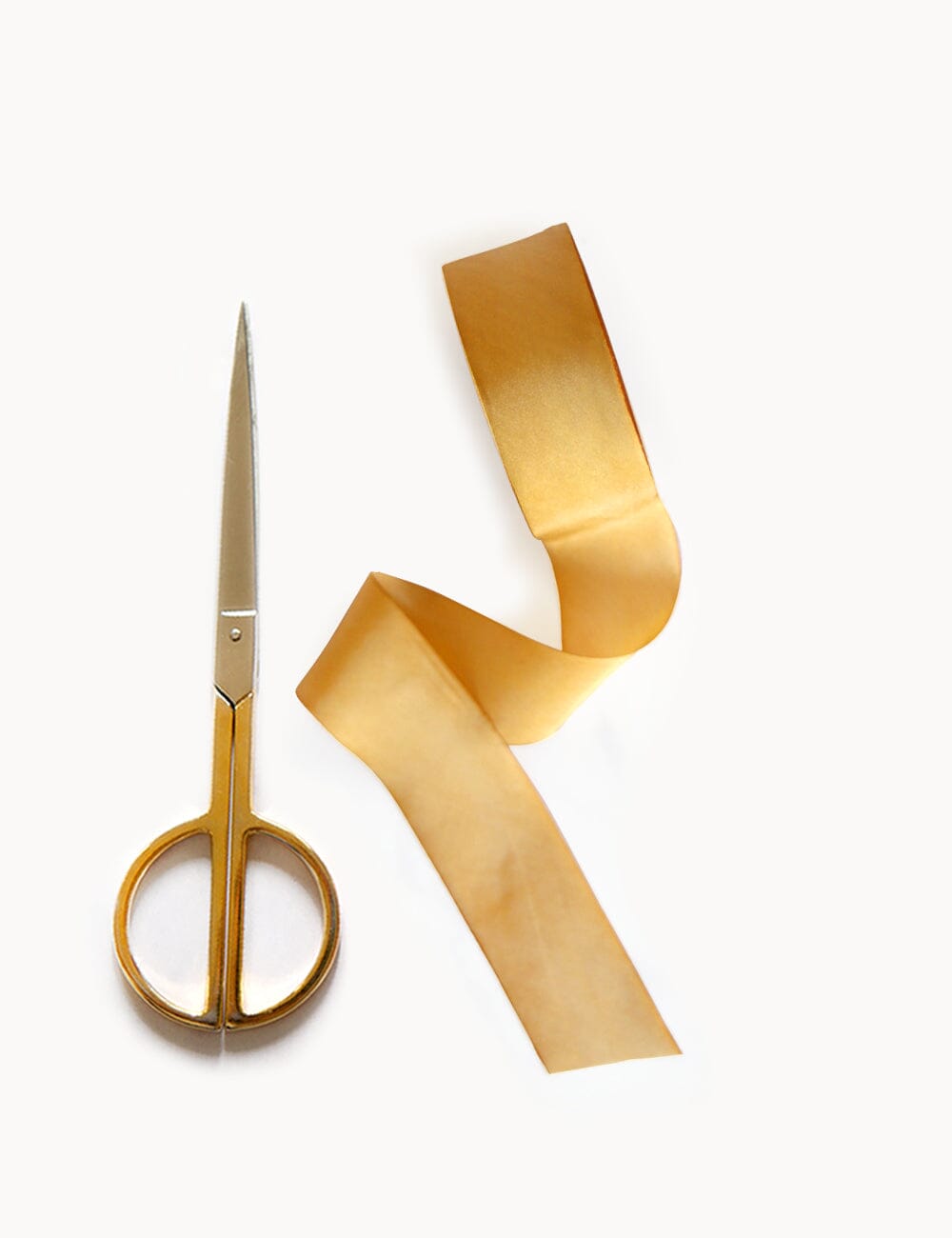 Gold Silk Ribbon - 3 metres Silk Ribbon Bespoke Letterpress