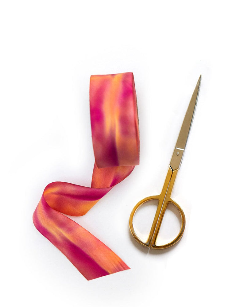Summer Blend Silk Ribbon - 3 metres Silk Ribbon Bespoke Letterpress 