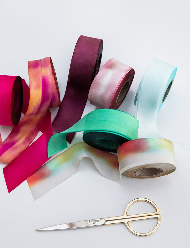 Summer Blend Silk Ribbon - 3 metres Silk Ribbon Bespoke Letterpress 