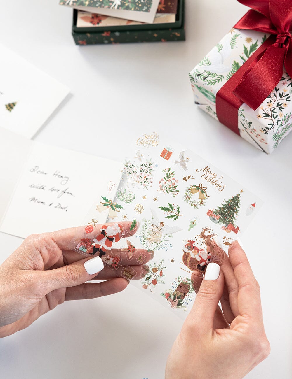 An Enchanted Christmas Sticker Sheet Stickers Bespoke Letterpress
