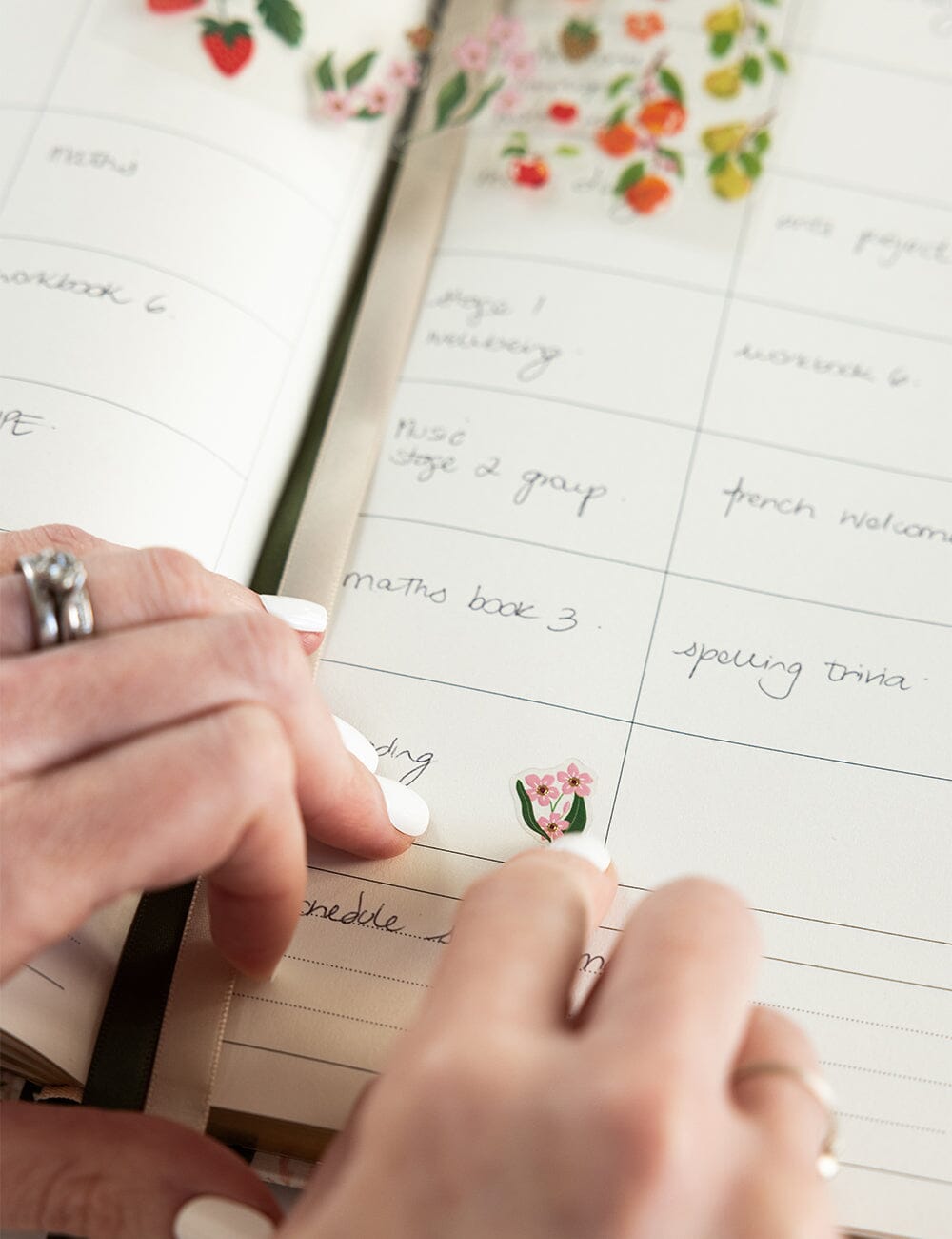 Fruit Sticker Sheet Stickers Bespoke Letterpress