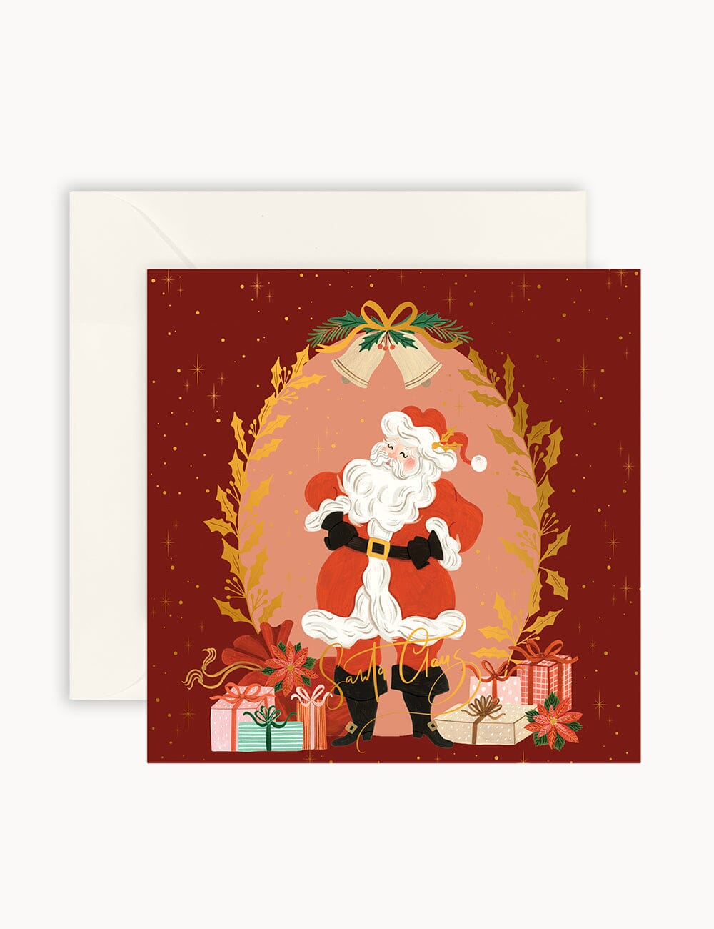 "Santa Claus" Small Christmas Card Christmas Cards Bespoke Letterpress