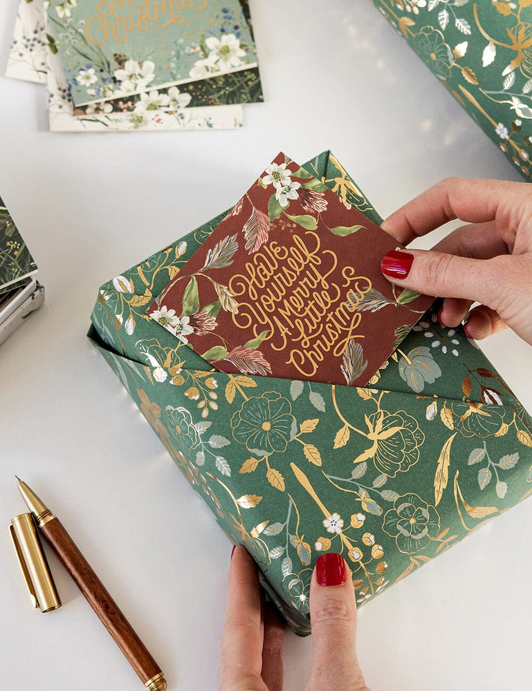 "Have yourself a Merry Little Christmas" Red Small Christmas Card Christmas Cards Bespoke Letterpress 