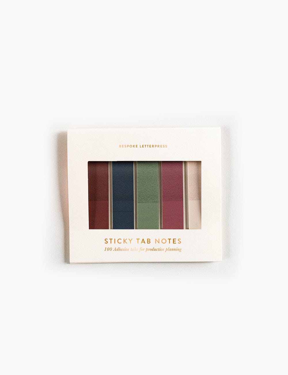 Sticky Tab Notes Winter Desktop Stationery Bespoke Letterpress