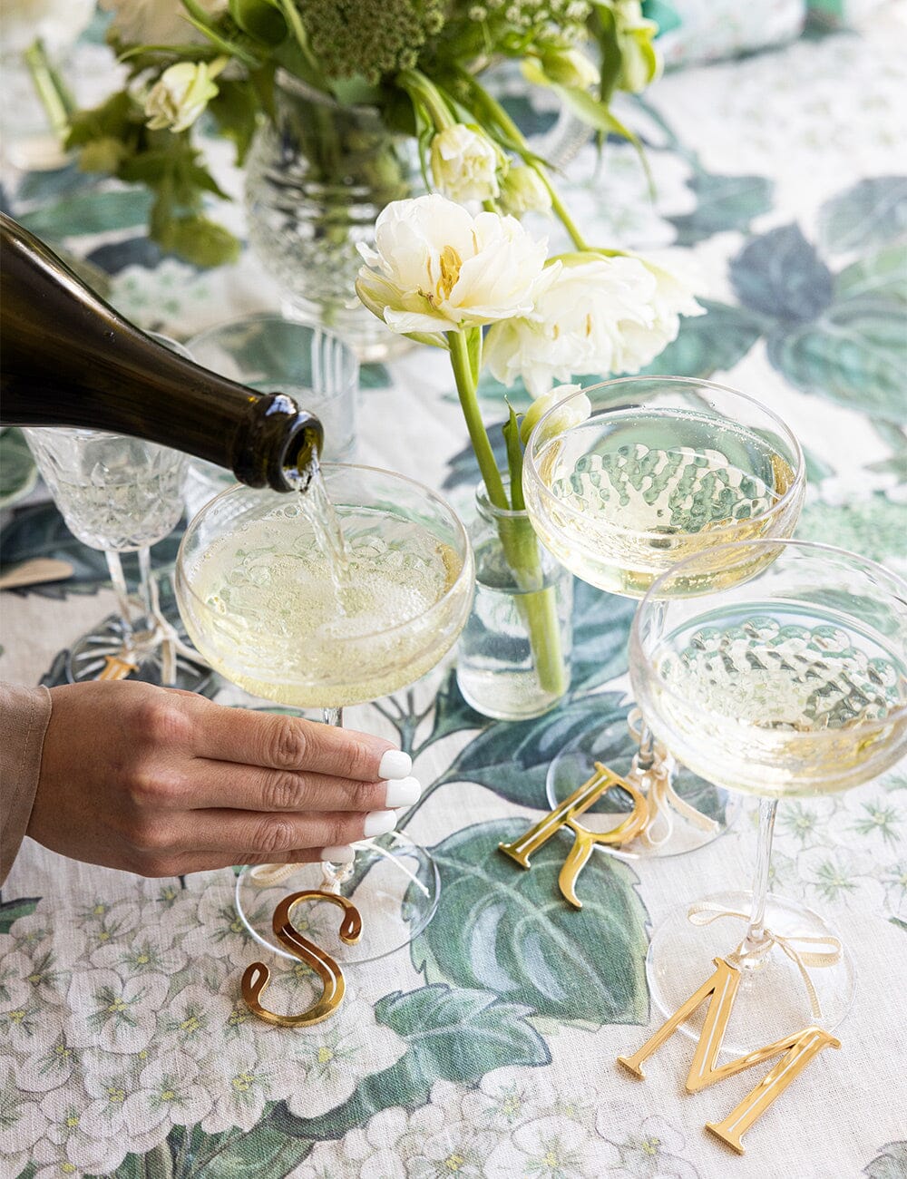 Hydrangea Linen Tablecloth