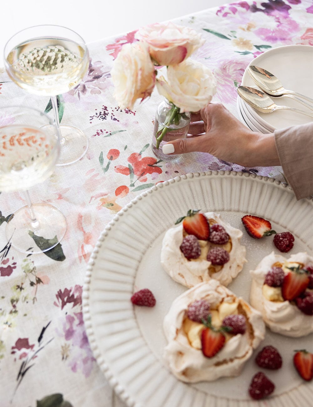 Wildflowers Linen Tablecloth