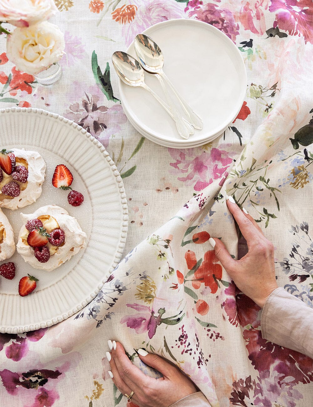 Wildflowers Linen Tablecloth