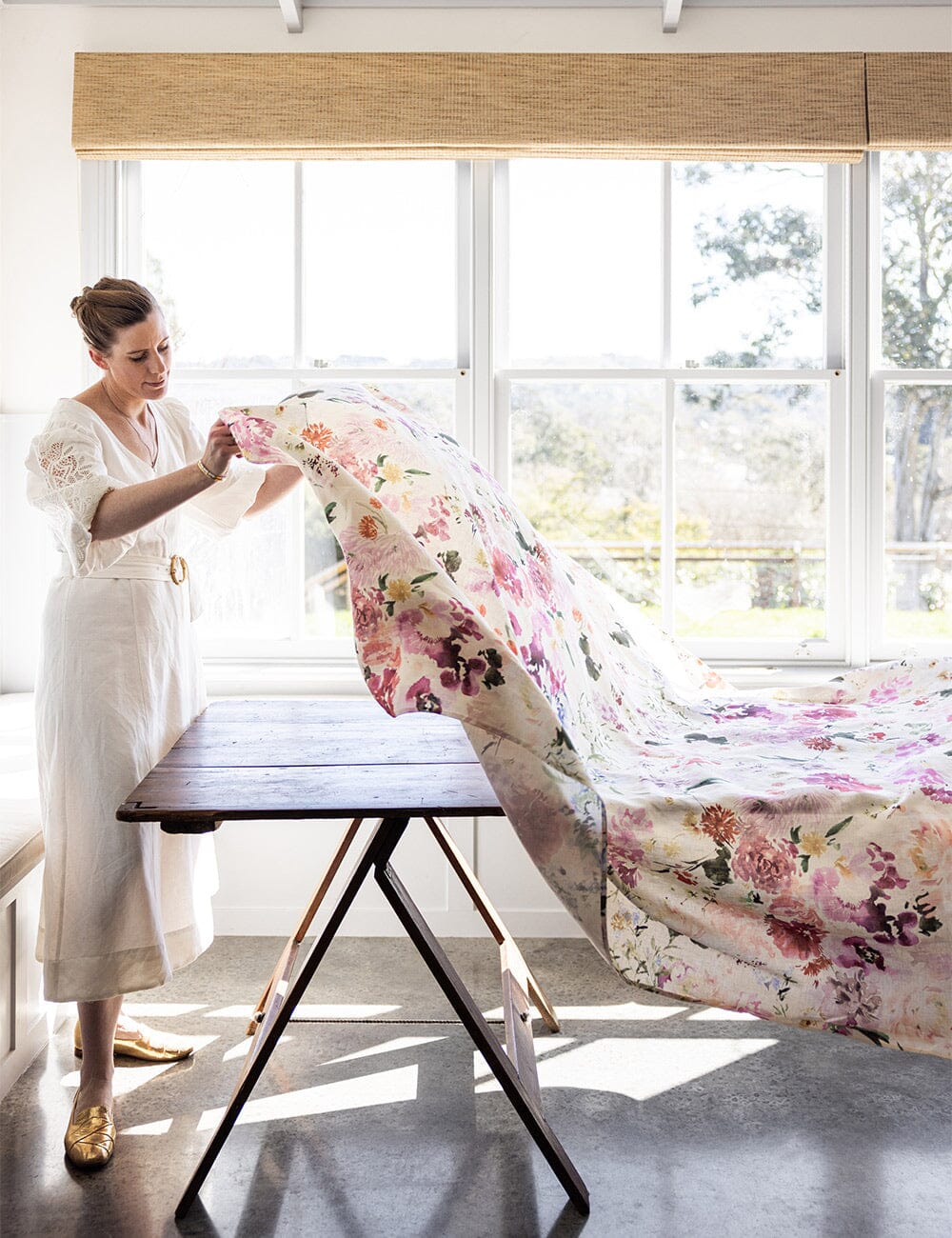 Wildflowers Linen Tablecloth
