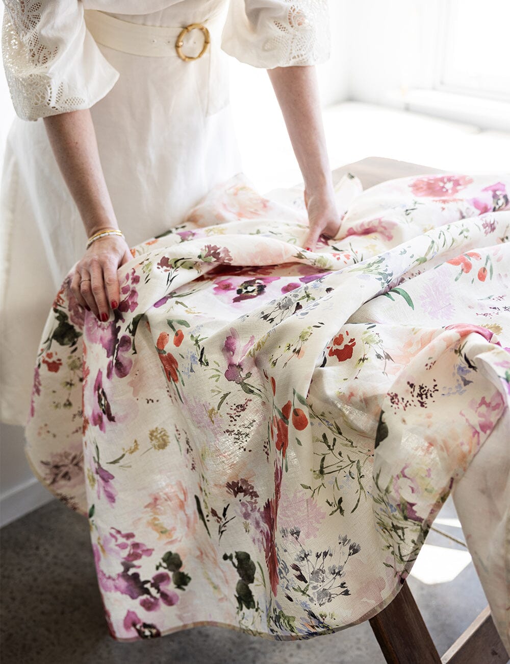 Wildflowers Linen Tablecloth