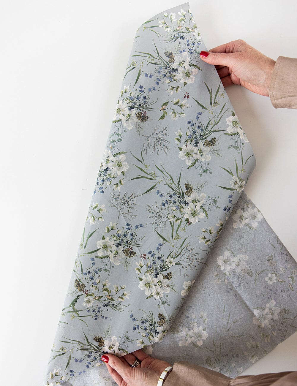 4pk Tissue Paper - English Garden (Dew) Tissue Paper Bespoke Letterpress