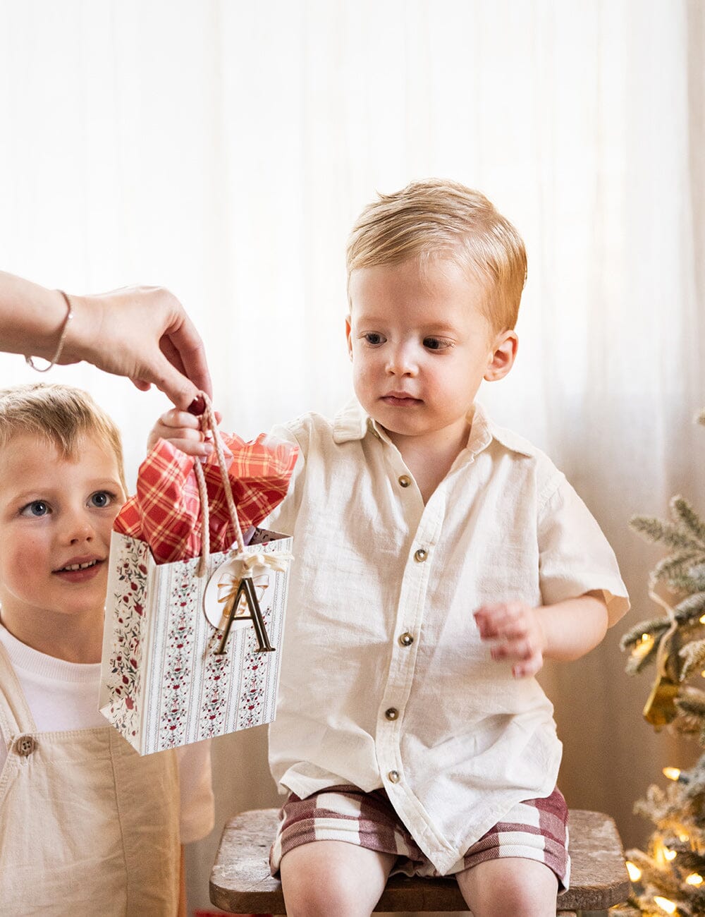 4pk Tissue Paper - Christmas Red Check