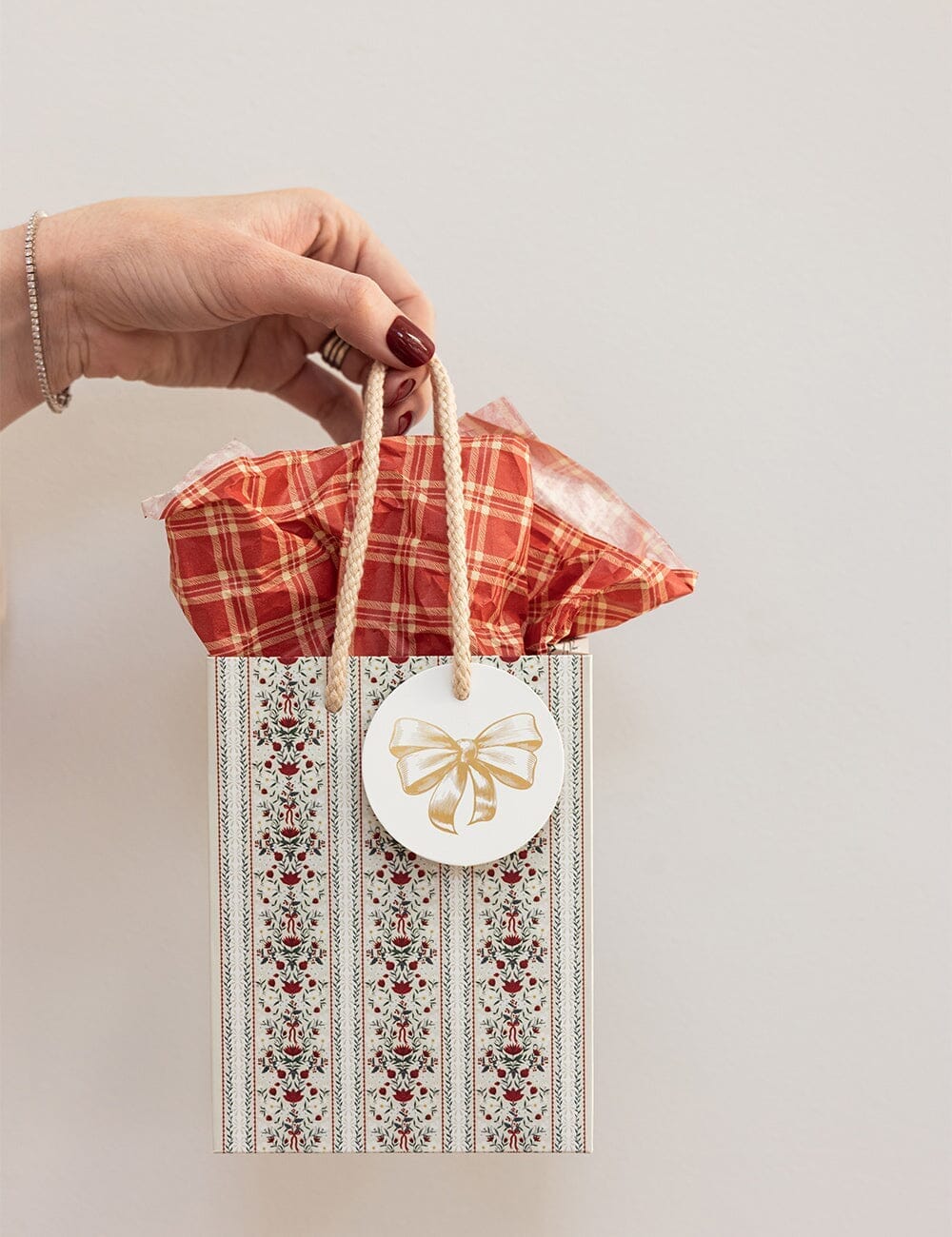 30pk Tissue Paper - Christmas Red Check