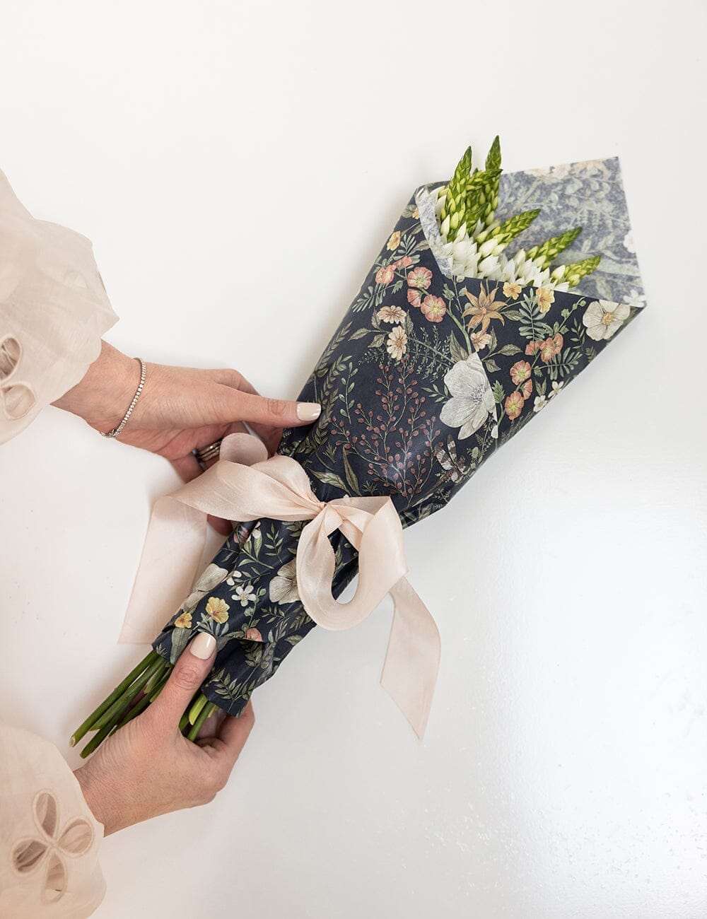 30pk Tissue Paper - Dusk In Bloom Tissue Paper Bespoke Letterpress