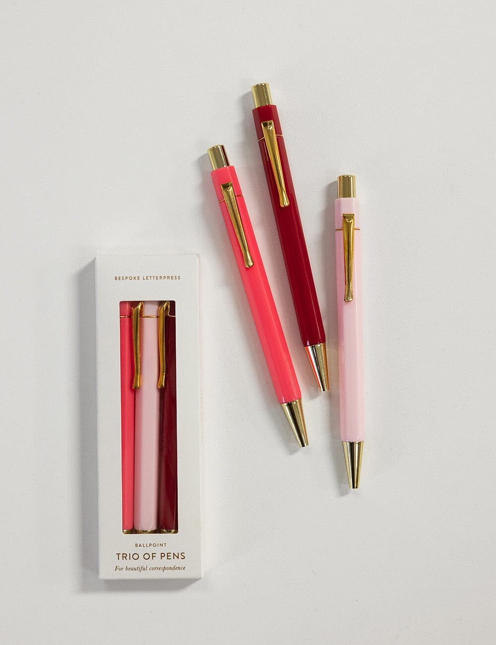 Berry Trio of Pens (Boxed) Pens Bespoke Letterpress