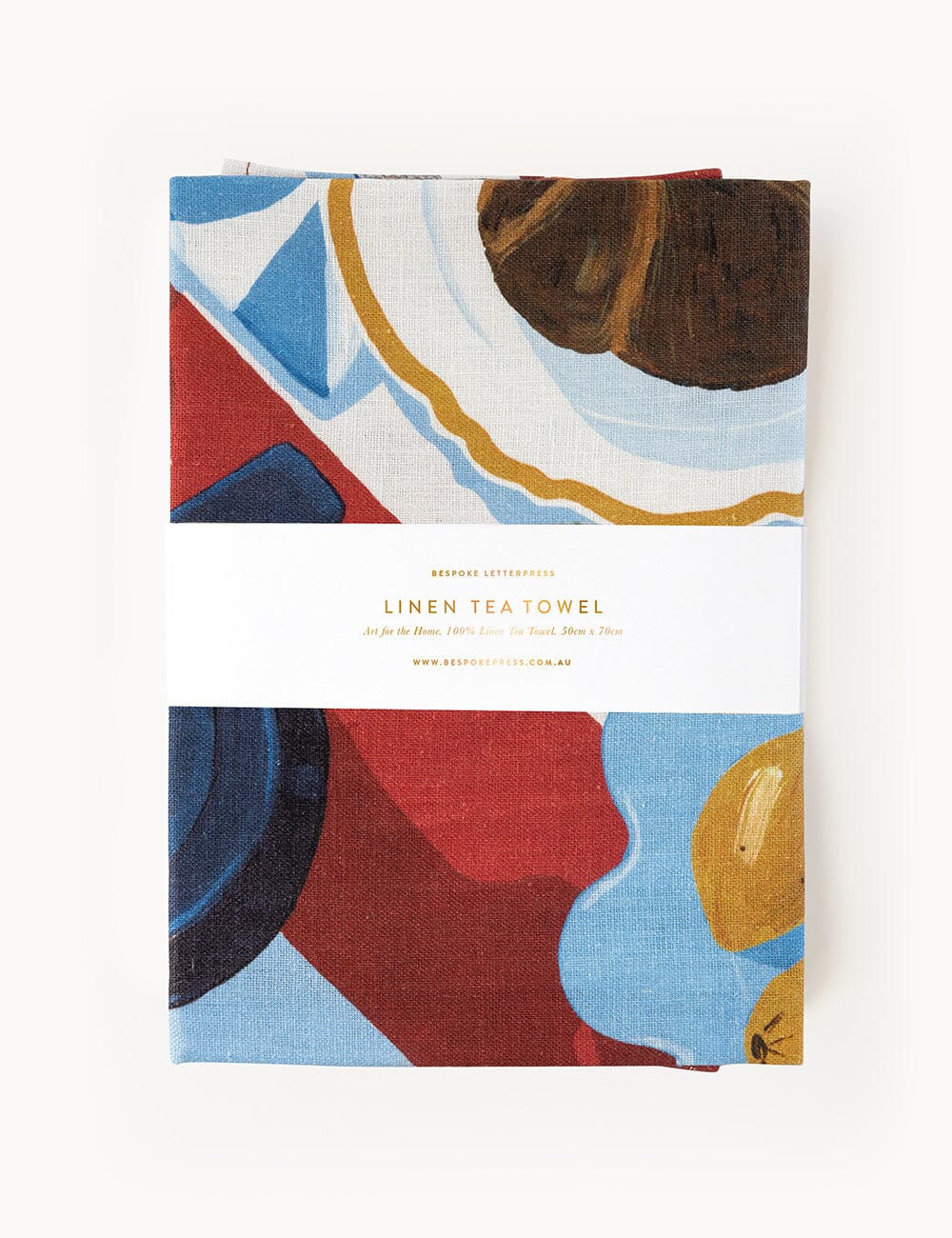 Brunch 100% Linen Tea Towel Tea Towel Bespoke Letterpress
