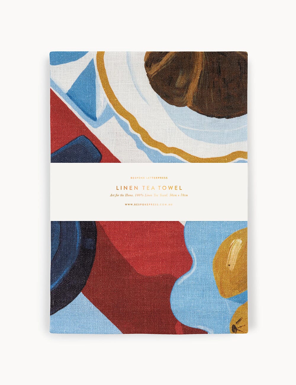 Brunch 100% Linen Tea Towel Tea Towel Bespoke Letterpress
