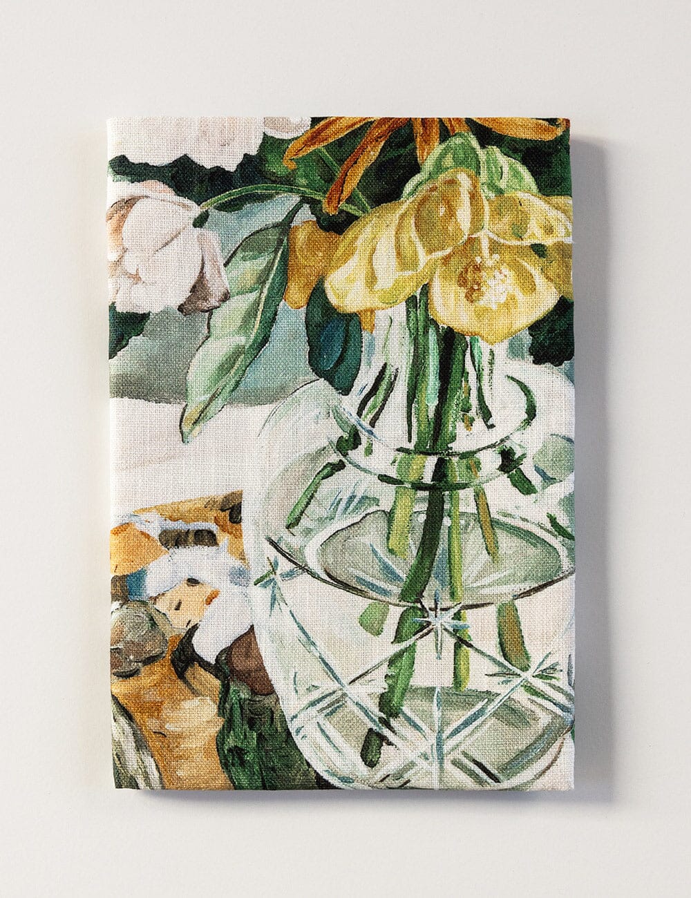 April Blooms 100% Linen Tea Towel