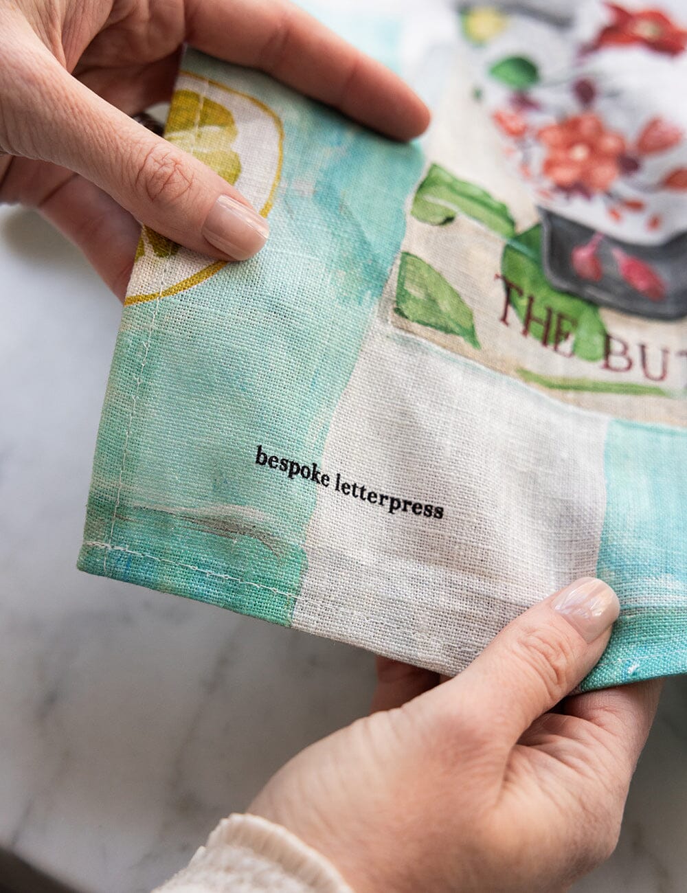 Native Wildflowers 100% Linen Tea Towel