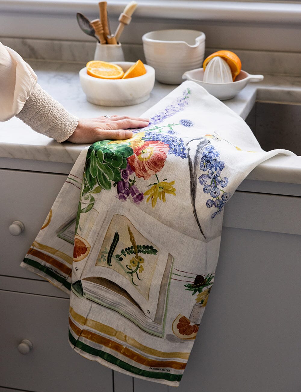 Cockatiel 100% Linen Tea Towel