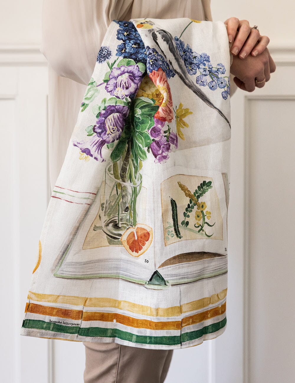 Cockatiel 100% Linen Tea Towel