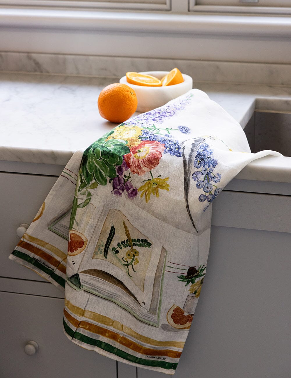 Cockatiel 100% Linen Tea Towel