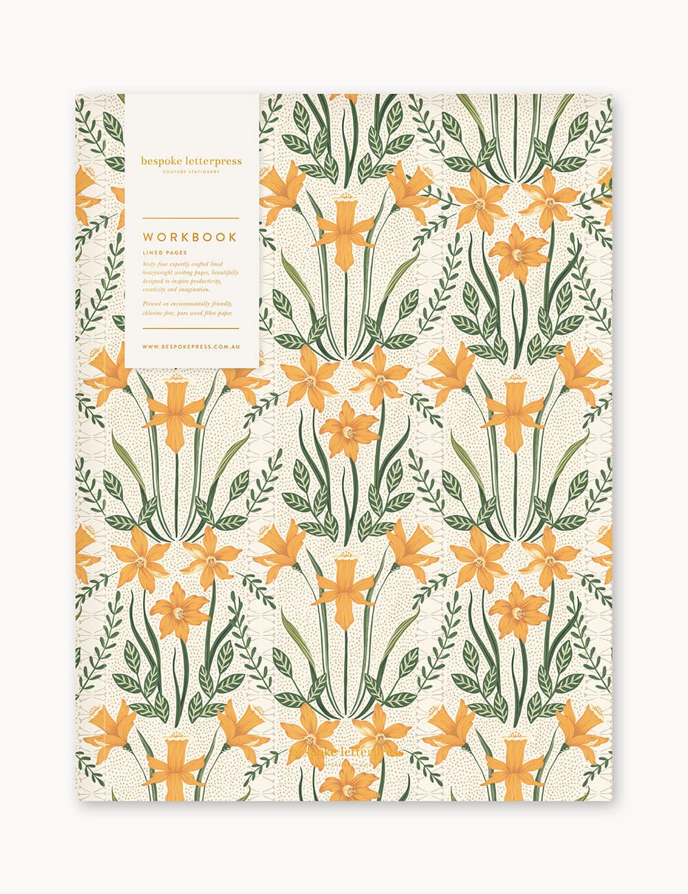 Daffodil Workbook Workbook Bespoke Letterpress