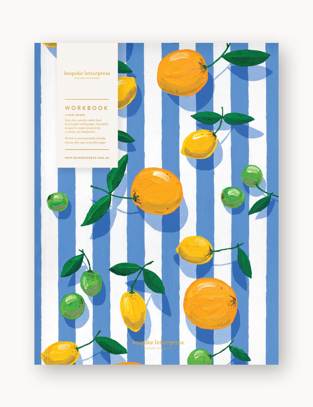 Citrus Workbook Workbook Bespoke Letterpress
