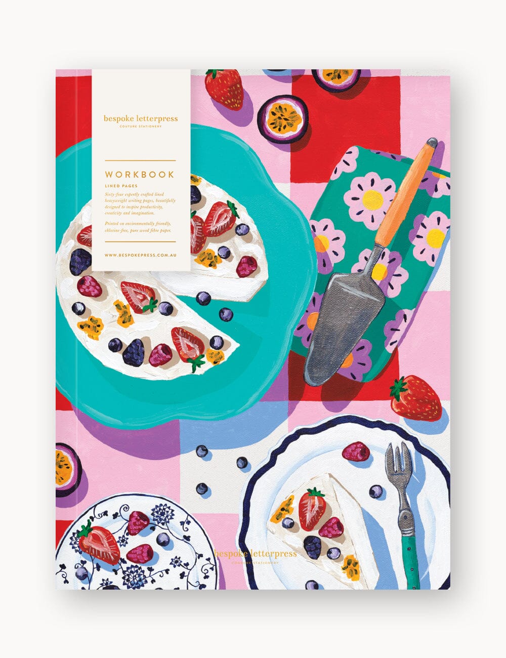 Passionfruit Pavlova Workbook Workbook Bespoke Letterpress