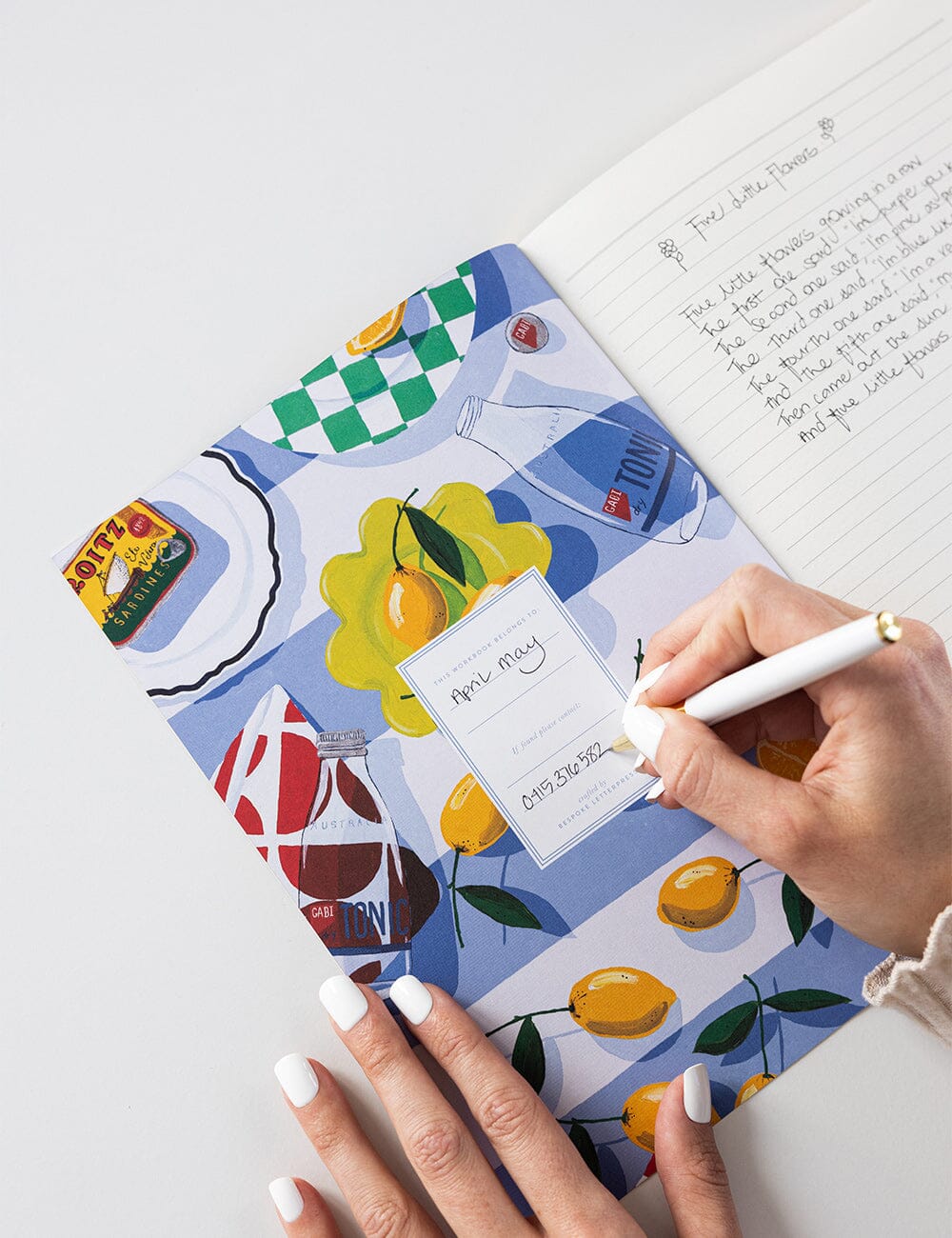 By the Sea Workbook Workbook Bespoke Letterpress