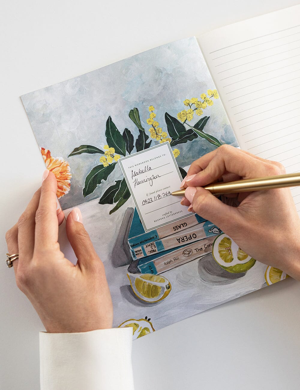 Wattle & Citrus Workbook Workbook Bespoke Letterpress