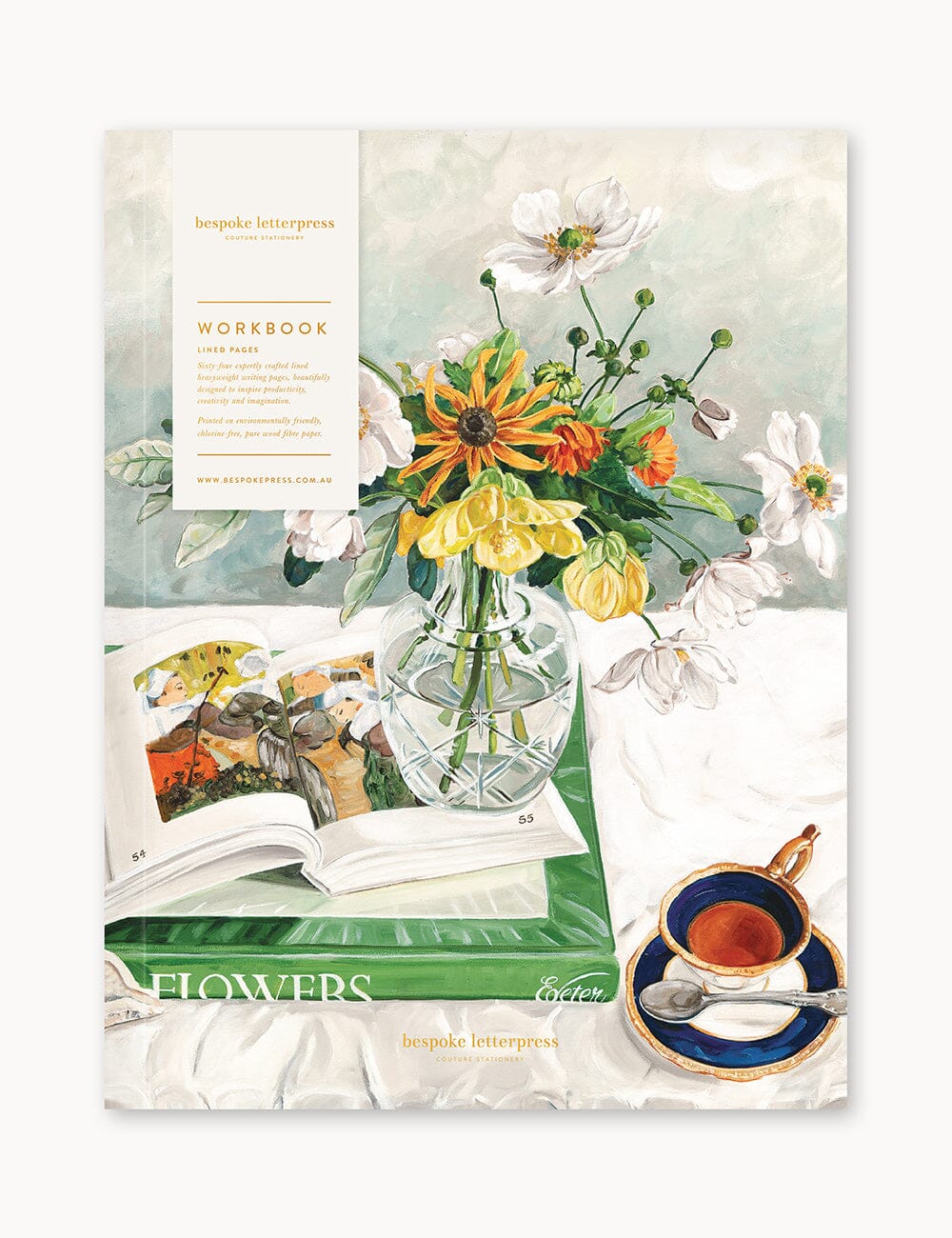 April Blooms Workbook Workbook Bespoke Letterpress