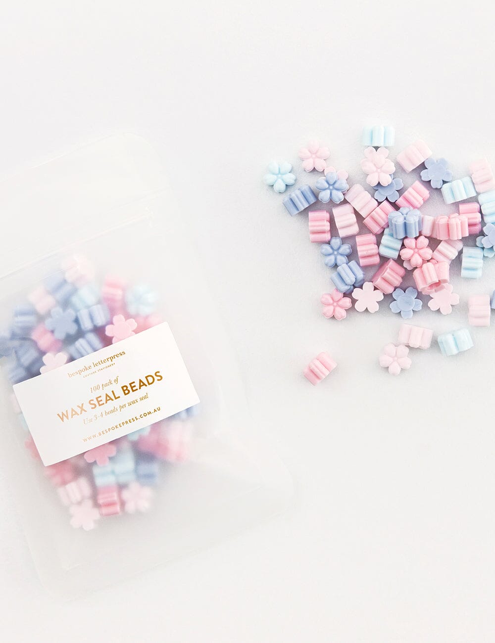Wax Seal Beads- Spring Desktop Stationery Bespoke Letterpress