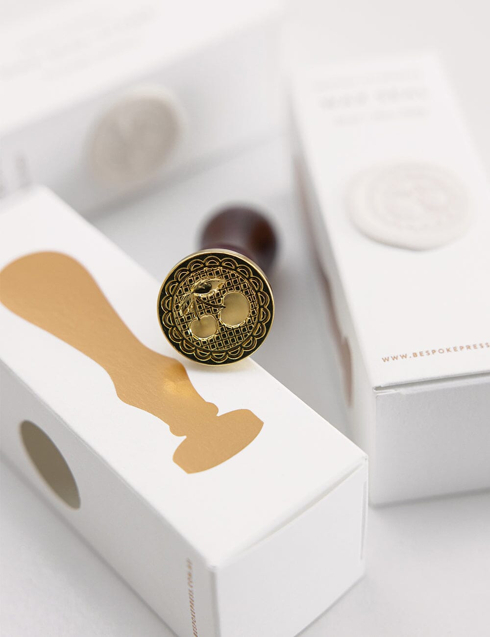 Wax Seal Stamp - Cherry External Bespoke Letterpress