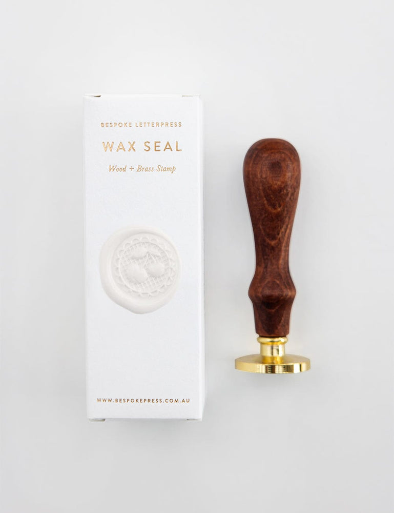 Wax Seal Stamp - Cherry Lattice