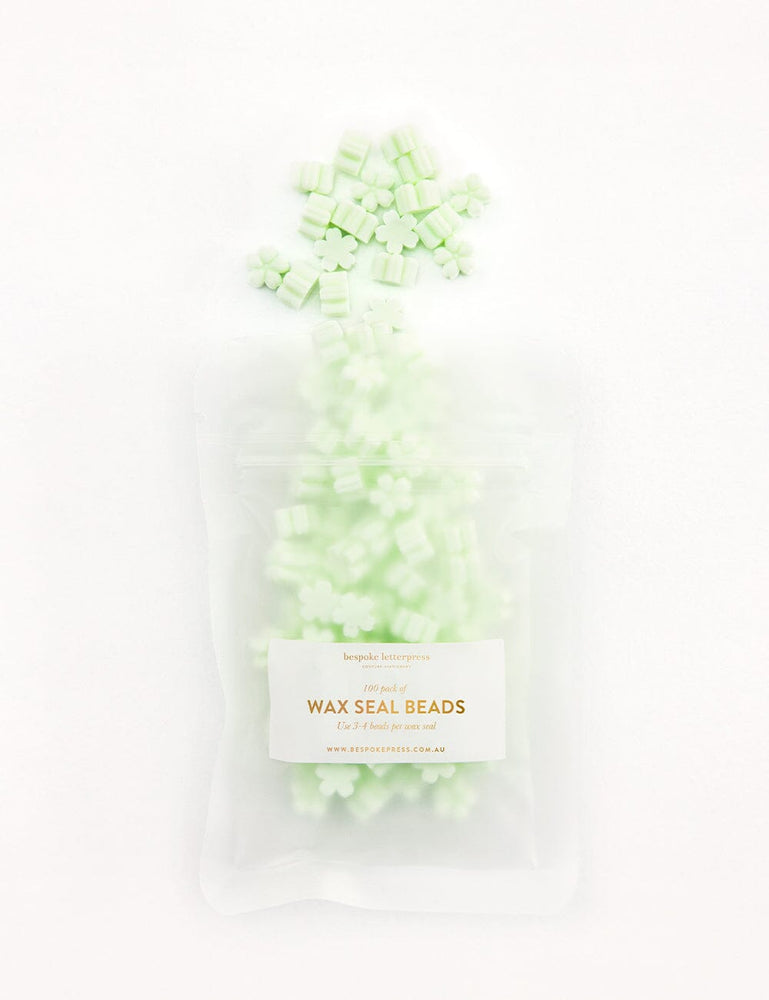 Wax Seal Beads- Tea Green