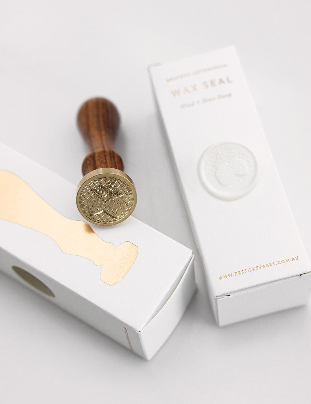 Wax Seal Stamp - Strawberry Lattice External Bespoke Letterpress