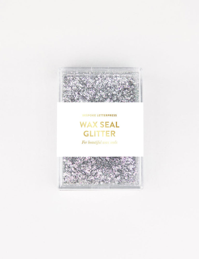 Wax Seal Glitter- Silver Wax accessories Bespoke Letterpress 