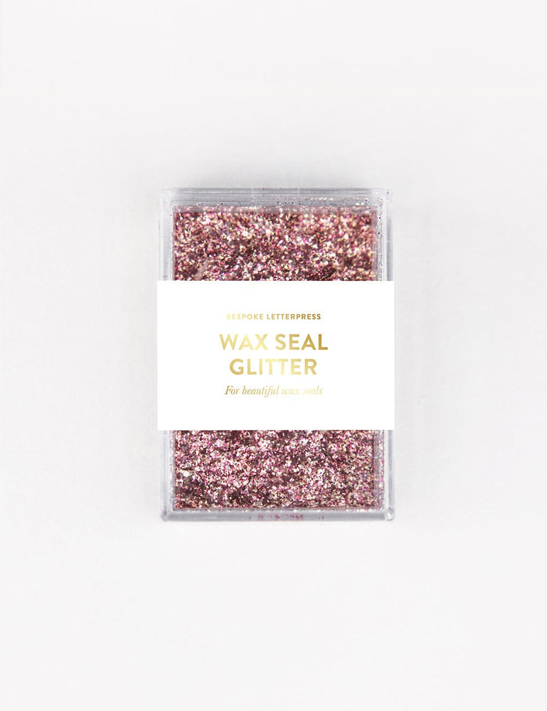 Wax Seal Glitter- Rose Gold Wax accessories Bespoke Letterpress 