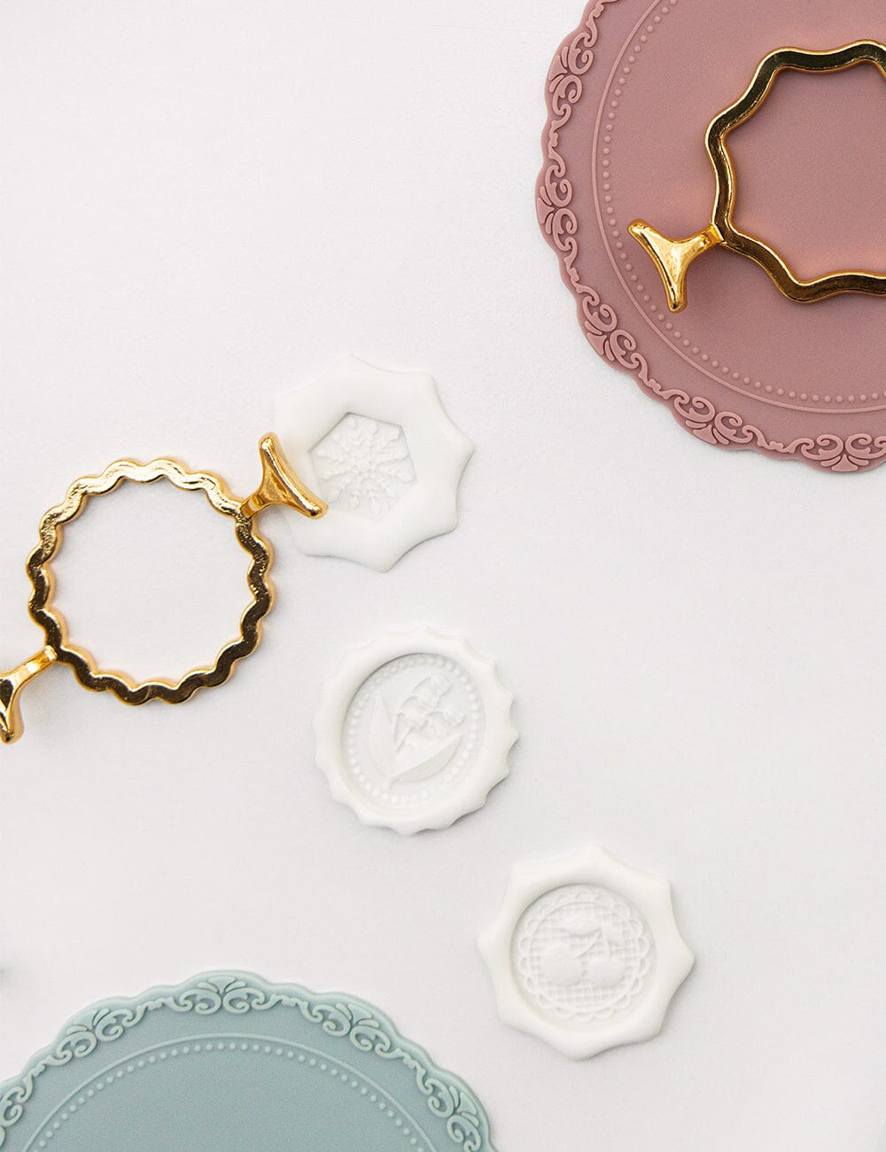 Wax Seal Template - Small Scallop Wax accessories Bespoke Letterpress